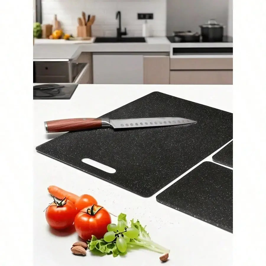 Marble Pattern Cutting Board Set (1/3 Pcs) – Multifunctional Kitchen Prep Board for Raw/Cooked Separation, Fruits & Kids’ Meals - Nexvibe