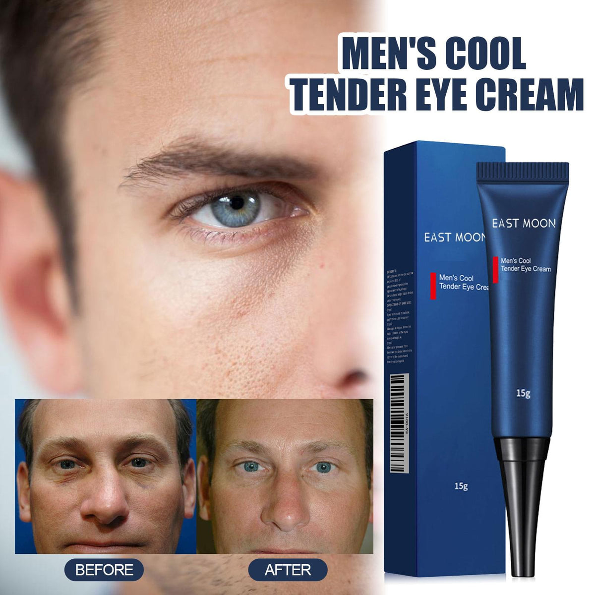 Men’s Retinol Eye Cream Gentle Nourishing Eye Skin Moisturizing And Firming Apply Eye Cream - default title
