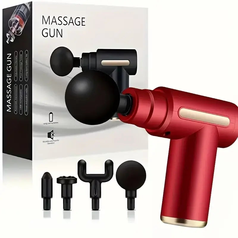 Mini Massage Gun Portable Deep Tissue Fascia Gun Lightweight Adjustable Speed Handheld Muscle Massager for Body Pain Relief - Nexvibe