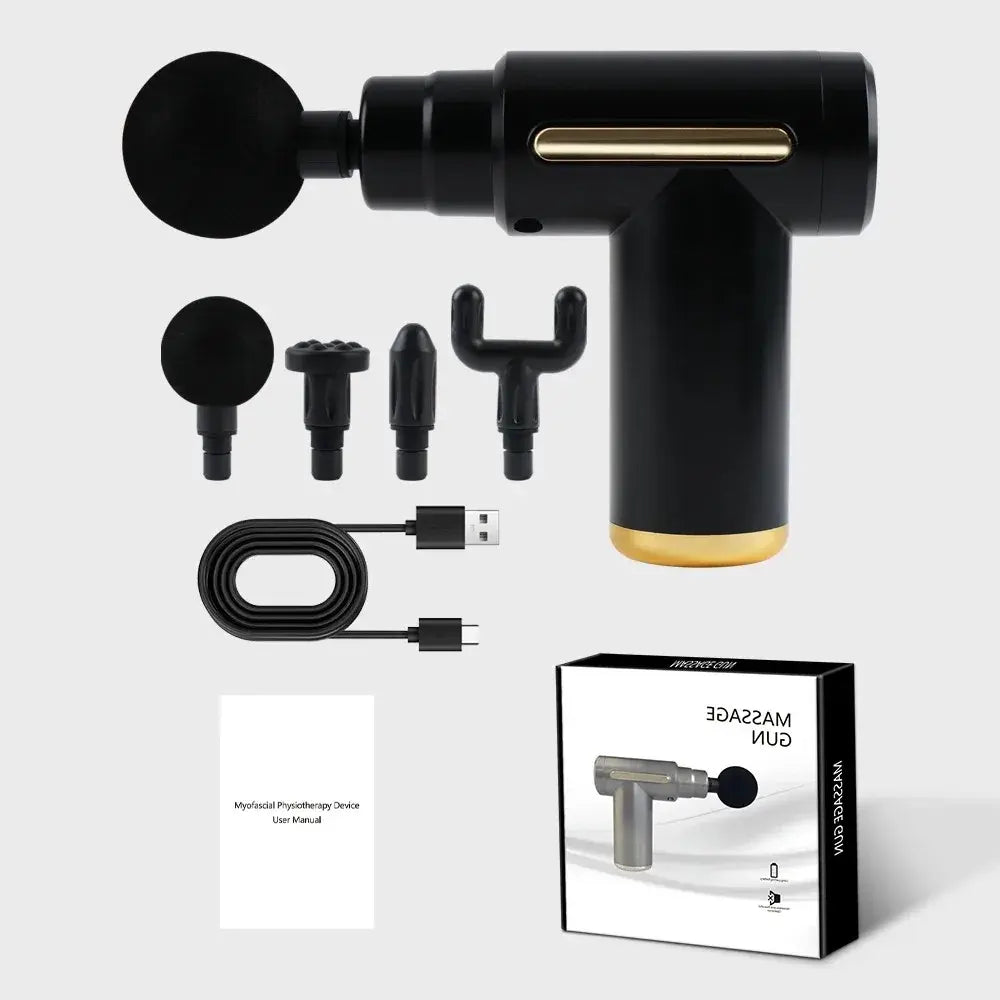 Mini Massage Gun Portable Deep Tissue Fascia Gun Lightweight Adjustable Speed Handheld Muscle Massager for Body Pain Relief - Nexvibe