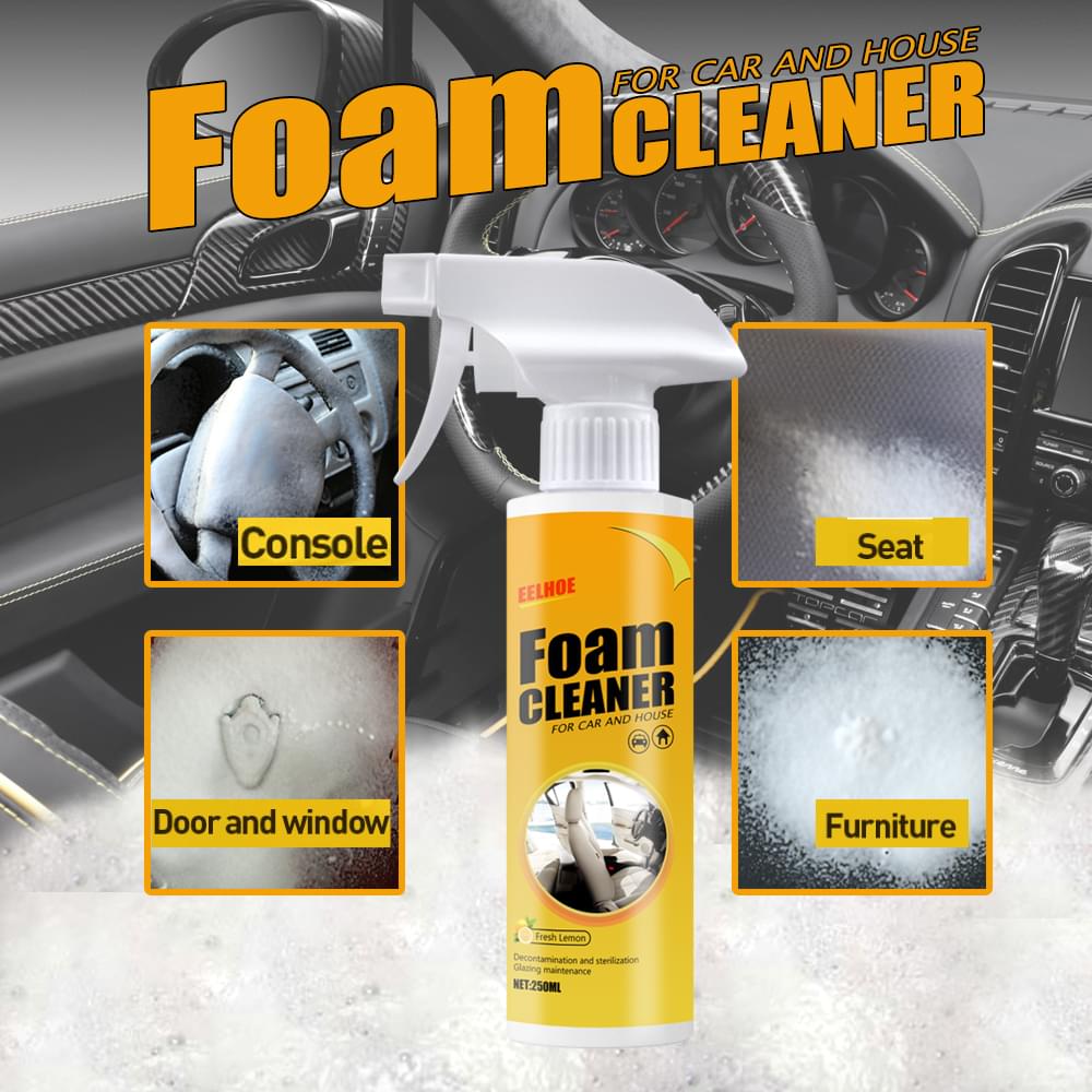 Multi-Purpose Foam Cleaner Leather Seat Foam Head Cleaner Car Interior Decontamination Cleaning - default title