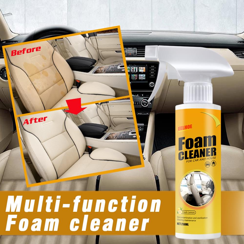 Multi-Purpose Foam Cleaner Leather Seat Foam Head Cleaner Car Interior Decontamination Cleaning - default title
