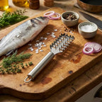 Multi-Purpose Kitchen Scraper, for Fish, Ginger, Veggies. 23cm, Non-Slip Handle, Versatile Tool