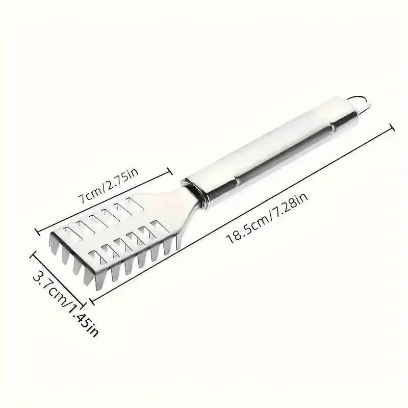 Multi-Purpose Kitchen Scraper, for Fish, Ginger, Veggies. 23cm, Non-Slip Handle, Versatile Tool