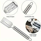 Multi-Purpose Kitchen Scraper, for Fish, Ginger, Veggies. 23cm, Non-Slip Handle, Versatile Tool