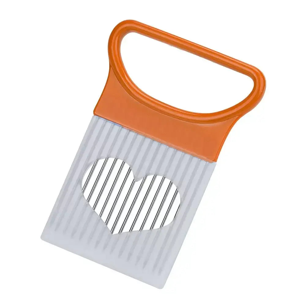 Multi-functional Onion Slicer Holder, Stainless Steel Vegetable Cutter with Prongs, Safe Kitchen Tool for Slicing & Chopping - Nexvibe