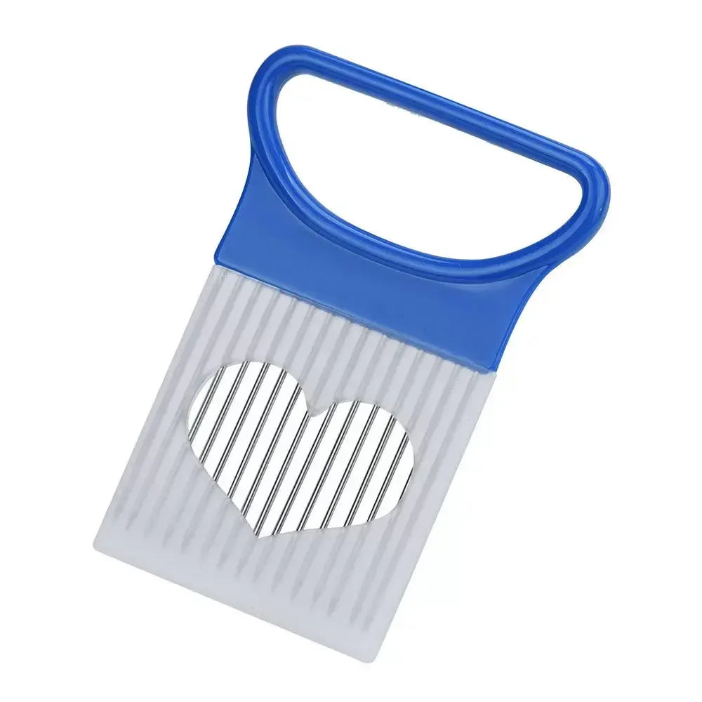 Multi-functional Onion Slicer Holder, Stainless Steel Vegetable Cutter with Prongs, Safe Kitchen Tool for Slicing & Chopping - Nexvibe