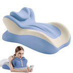 Multifunctional Memory Foam Prone Reading Pillow Relieve Neck Arm Fatigue Removable Headrest Anti-Slip Ideal for Bed Reading Wat - Nexvibe