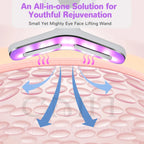 Neck Beauty Device 7 in 1 LED Therapy Microcurrent Anti Wrinkle Face Massager Deep Cleansing Hot Compress for Skin