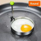New Stainless Steel Fried Egg Mold Heart Pancake Maker Breakfast Baking Omelette Rings Cooking Tools Kitchen Accessories Gadget - Nexvibe