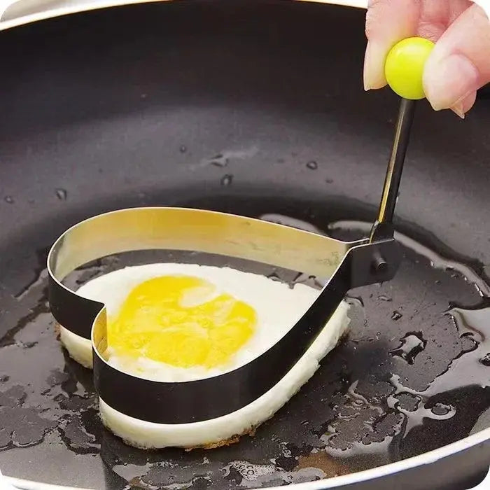 New Stainless Steel Fried Egg Mold Heart Pancake Maker Breakfast Baking Omelette Rings Cooking Tools Kitchen Accessories Gadget - Nexvibe