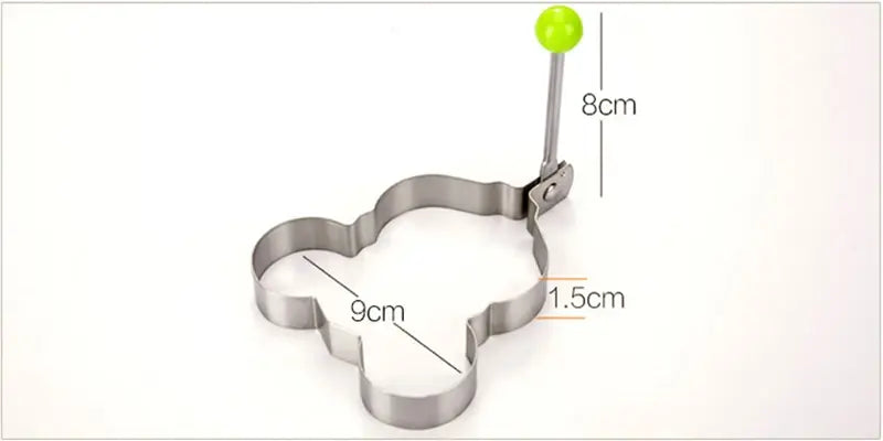 New Stainless Steel Fried Egg Mold Heart Pancake Maker Breakfast Baking Omelette Rings Cooking Tools Kitchen Accessories Gadget - Nexvibe