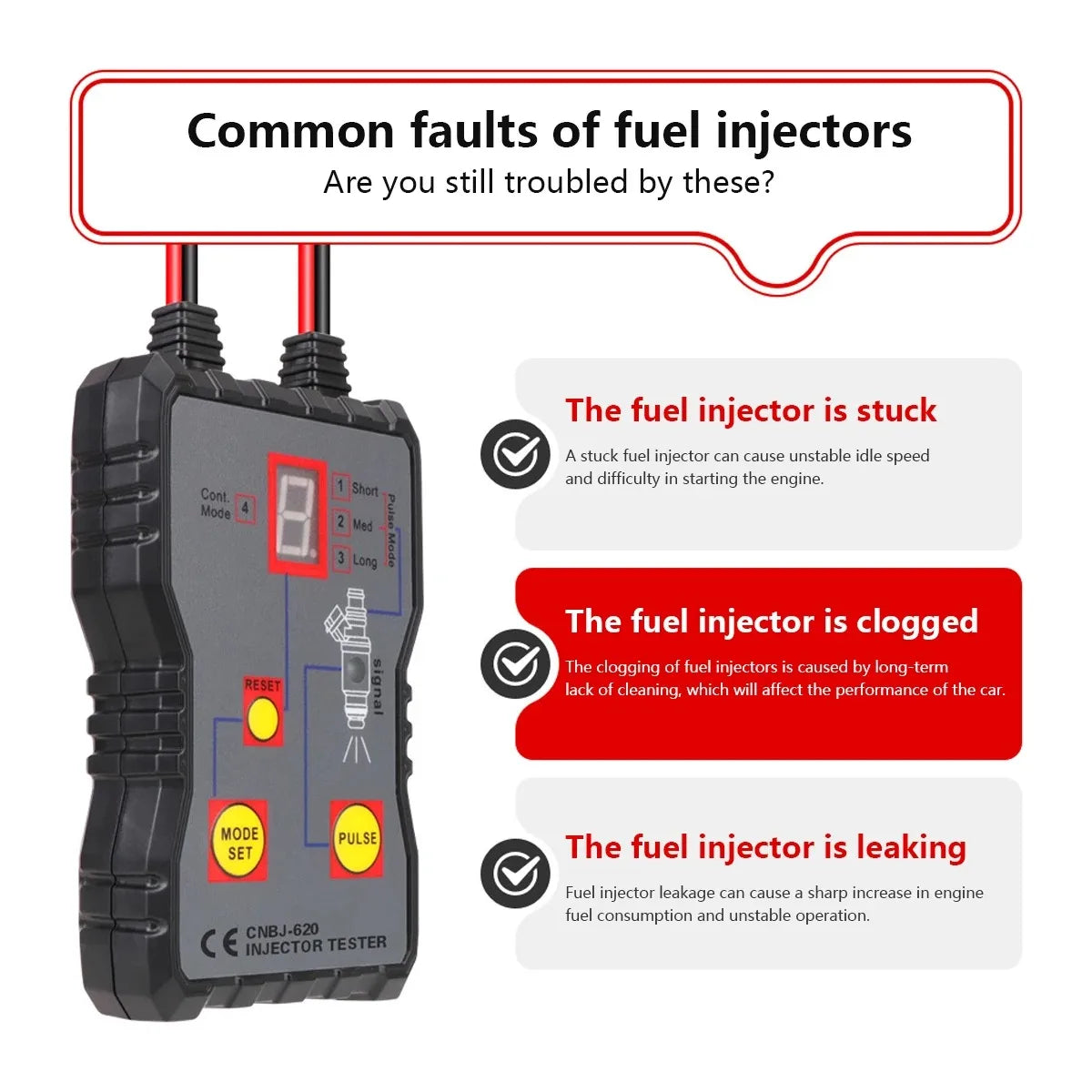 Newest Fuel System Scan Tool Automotive Cleaning Tool Kit Injector Flush Cleaner Car Fuel Injector Tester Portable 4