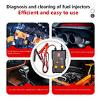 Newest Fuel System Scan Tool Automotive Cleaning Tool Kit Injector Flush Cleaner Car Fuel Injector Tester Portable 4