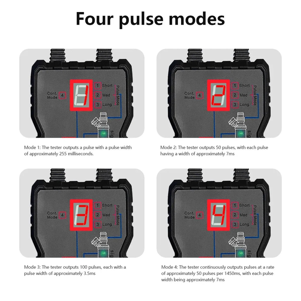 Newest Fuel System Scan Tool Automotive Cleaning Tool Kit Injector Flush Cleaner Car Fuel Injector Tester Portable 4