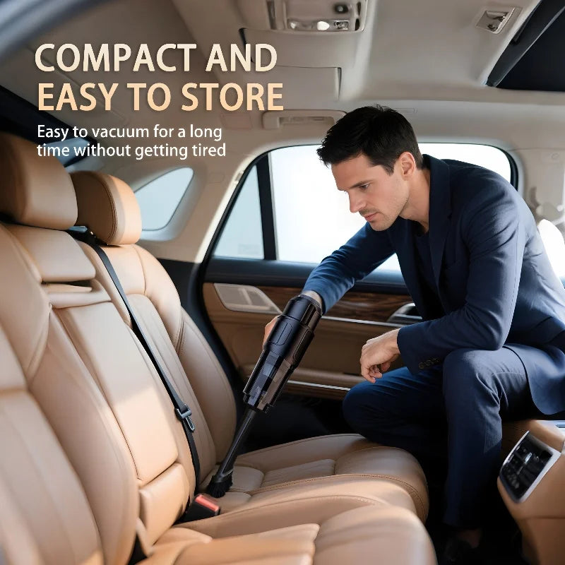 Newly Upgraded Cordless Handheld Car Vacuum Cleaner, Washable Dual Filtration Low Noise Operation. Suitable for Both