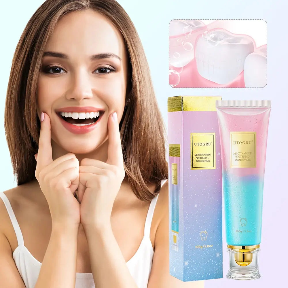 Niacinamide Whitening Toothpaste Refreshing Clean Teeth For Men And Women Fresh Breath Toothpaste To Remove Surface Stains - Nexvibe