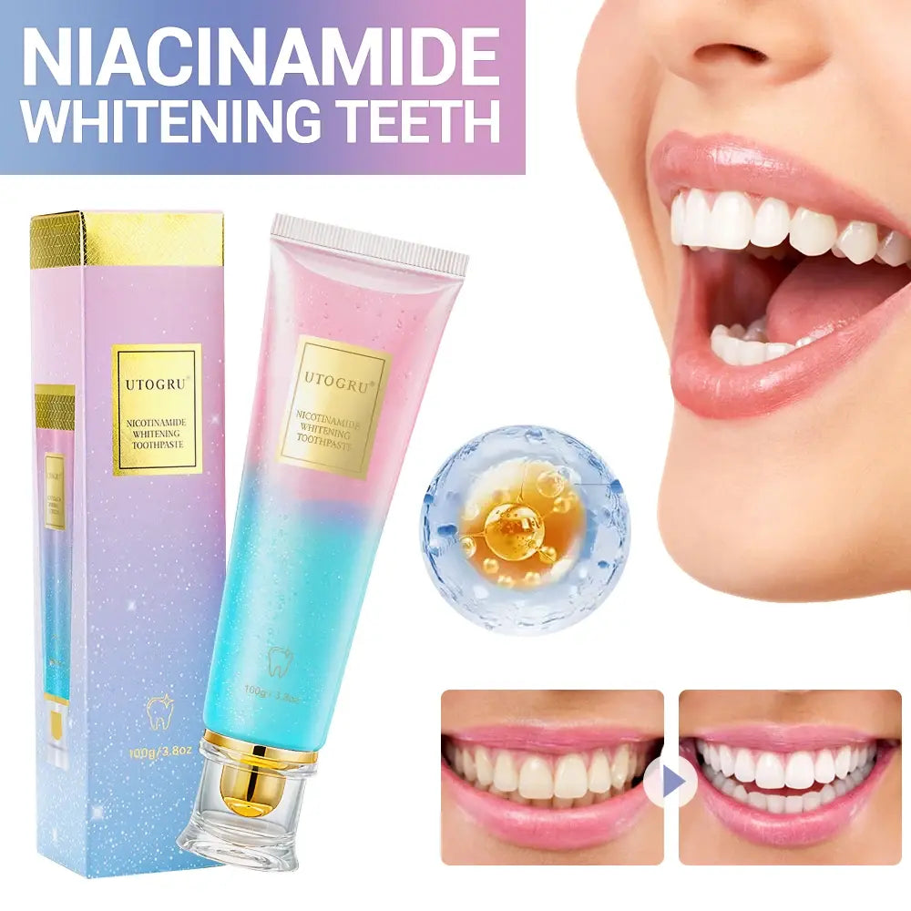 Niacinamide Whitening Toothpaste Refreshing Clean Teeth For Men And Women Fresh Breath Toothpaste To Remove Surface Stains - Nexvibe
