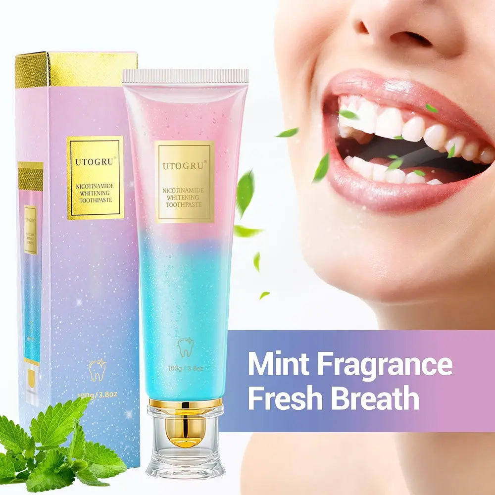 Niacinamide Whitening Toothpaste Refreshing Clean Teeth For Men And Women Fresh Breath Toothpaste To Remove Surface Stains - Nexvibe