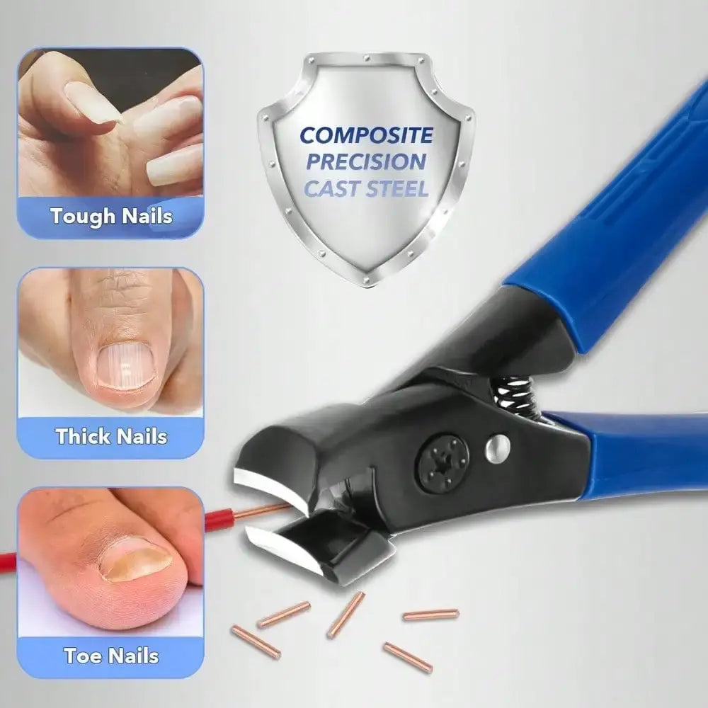 Oversized Toenail Clippers For Adults With Thick Hard And Ingrown Nails Heavy Duty Wide Jaw Design With Anti Slip Long Handle For Men And Seniors - Nexvibe