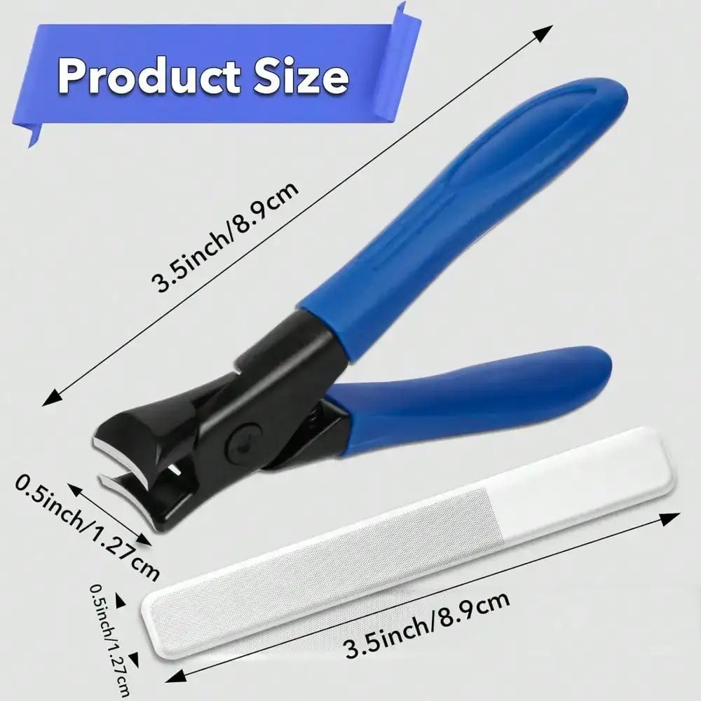 Oversized Toenail Clippers For Adults With Thick Hard And Ingrown Nails Heavy Duty Wide Jaw Design With Anti Slip Long Handle For Men And Seniors - Nexvibe