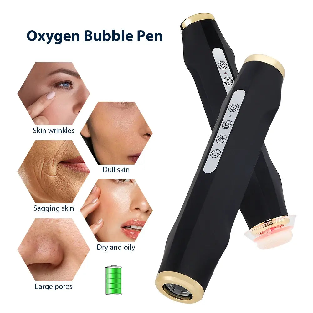 Oxygen Bubble Pen 7 Color Facial CO2 Oxygen Bubble Machine Can Be Matched Serum Gel Facial Skin Care Device Facial SPA CO2 - Nexvibe