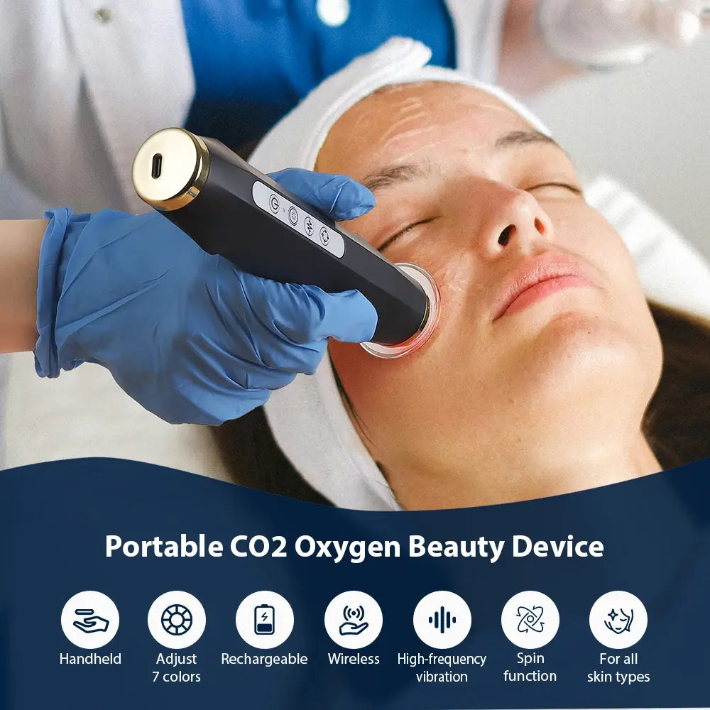 Oxygen Bubble Pen 7 Color Facial CO2 Oxygen Bubble Machine Can Be Matched Serum Gel Facial Skin Care Device Facial SPA CO2 - Nexvibe