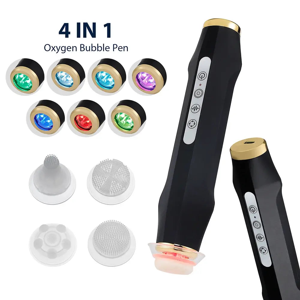 Oxygen Bubble Pen 7 Color Facial CO2 Oxygen Bubble Machine Can Be Matched Serum Gel Facial Skin Care Device Facial SPA CO2 - Nexvibe