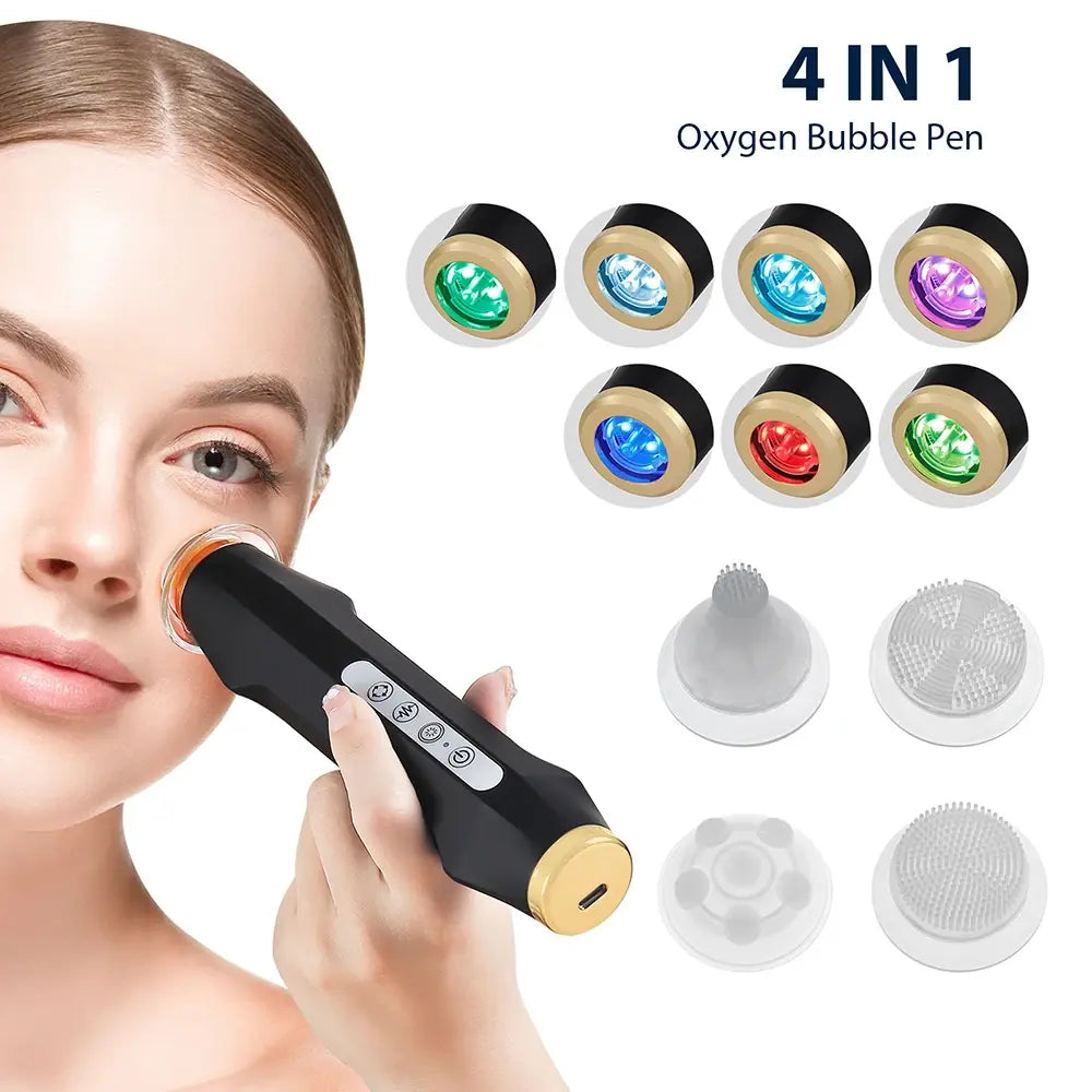 Oxygen Bubble Pen 7 Color Facial CO2 Oxygen Bubble Machine Can Be Matched Serum Gel Facial Skin Care Device Facial SPA CO2 - Nexvibe