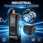 POWNYM Wireless Tire Inflator Air Compressor Portable 2-in-1 Jump Starter with Digital Pressure Gauge LED Light & Multi