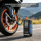POWNYM Wireless Tire Inflator Air Compressor Portable 2-in-1 Jump Starter with Digital Pressure Gauge LED Light & Multi