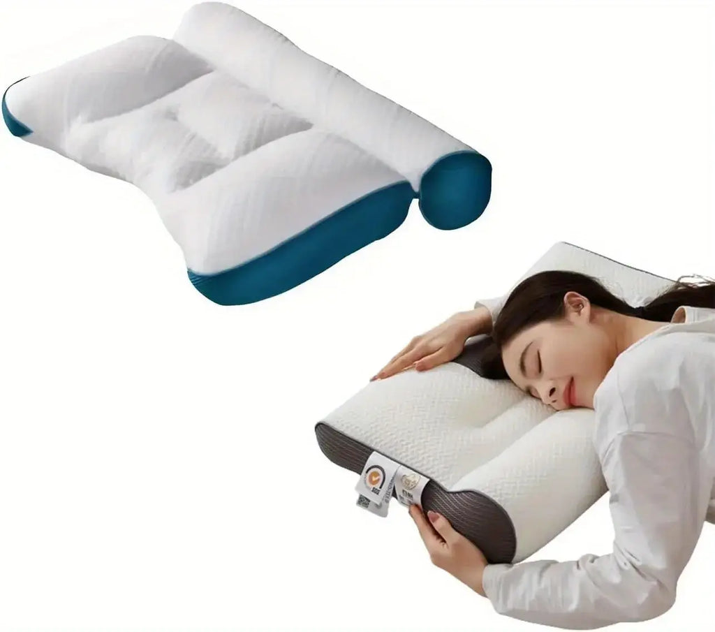 Pillow Cervical Vertebra Pillow Core Super Ergonomic Pillow Orthopedic Cervical Contour Pillow Neck Pillow for Neck Relief - Nexvibe