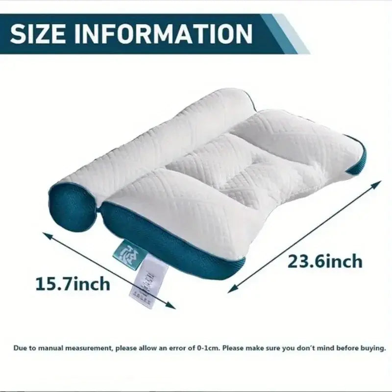 Pillow Cervical Vertebra Pillow Core Super Ergonomic Pillow Orthopedic Cervical Contour Pillow Neck Pillow for Neck Relief - Nexvibe