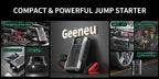 Portable Car Jump Starter With Air Compressor 3000A Peak(7.5L Gas 6.5L Diesel) Jump Starter Battery PackWith150 PSl