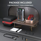 Portable Car Jump Starter With Air Compressor 3000A Peak(7.5L Gas 6.5L Diesel) Jump Starter Battery PackWith150 PSl
