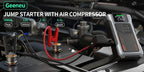 Portable Car Jump Starter With Air Compressor 3000A Peak(7.5L Gas 6.5L Diesel) Jump Starter Battery PackWith150 PSl