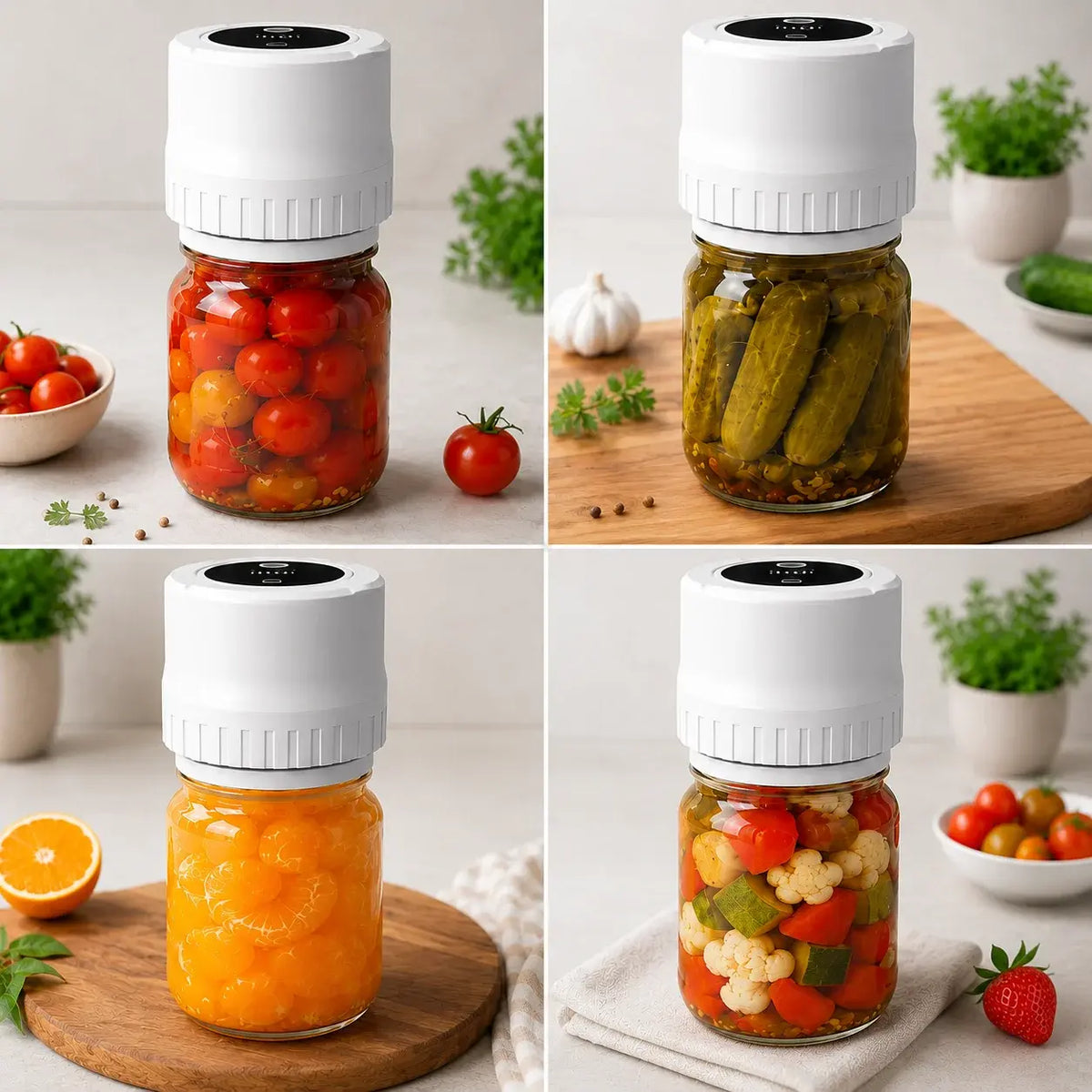 Portable Electric Vacuum Sealer Powerful Air Extraction LED Power Display USB Charging Compatible