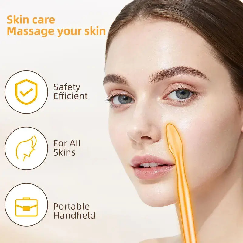 Portable high frequency device high Frequency Wand withFusion Neon-Argon Applicators Anti-AgingAnti-Acne guasha Hair Care - Nexvibe