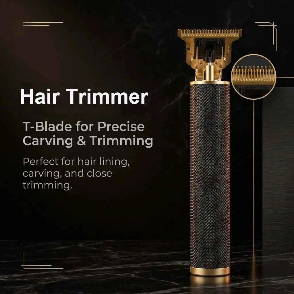 Professional 3-in-1 Electric Hair Clipper Set with LED Display, USB Rechargeable Cordless Trimmer for Men, Beard & Head Shaver Kit with Multiple Guide Combs