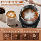 Professional Coffee Grinder with Removable Stainless Steel Cup Coffee Beans Grinder for Spices Herb Grain Mill