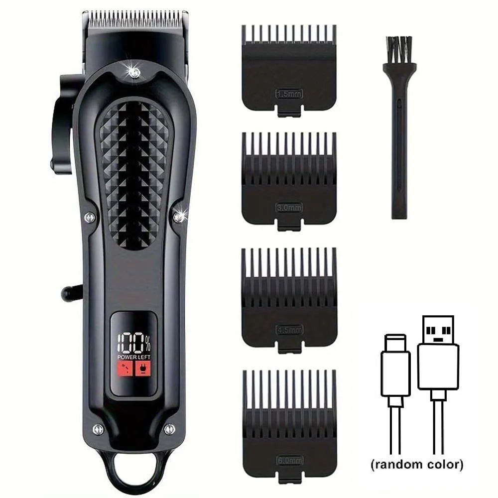 Professional Hair Clipper for Men Electric Barber Clipper Cordless Rechargeable Hair Cutting Clippers Men’s Hair