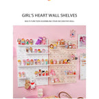 Punch Free Pegboard Display Stand Wall Organizer Storage Plate Living Room Kitchen Bedroom Wall Hanging Decoration Wall Shelf - Nexvibe