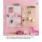 Punch Free Pegboard Display Stand Wall Organizer Storage Plate Living Room Kitchen Bedroom Wall Hanging Decoration Wall Shelf - Nexvibe