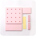Punch Free Pegboard Display Stand Wall Organizer Storage Plate Living Room Kitchen Bedroom Wall Hanging Decoration Wall Shelf - Nexvibe