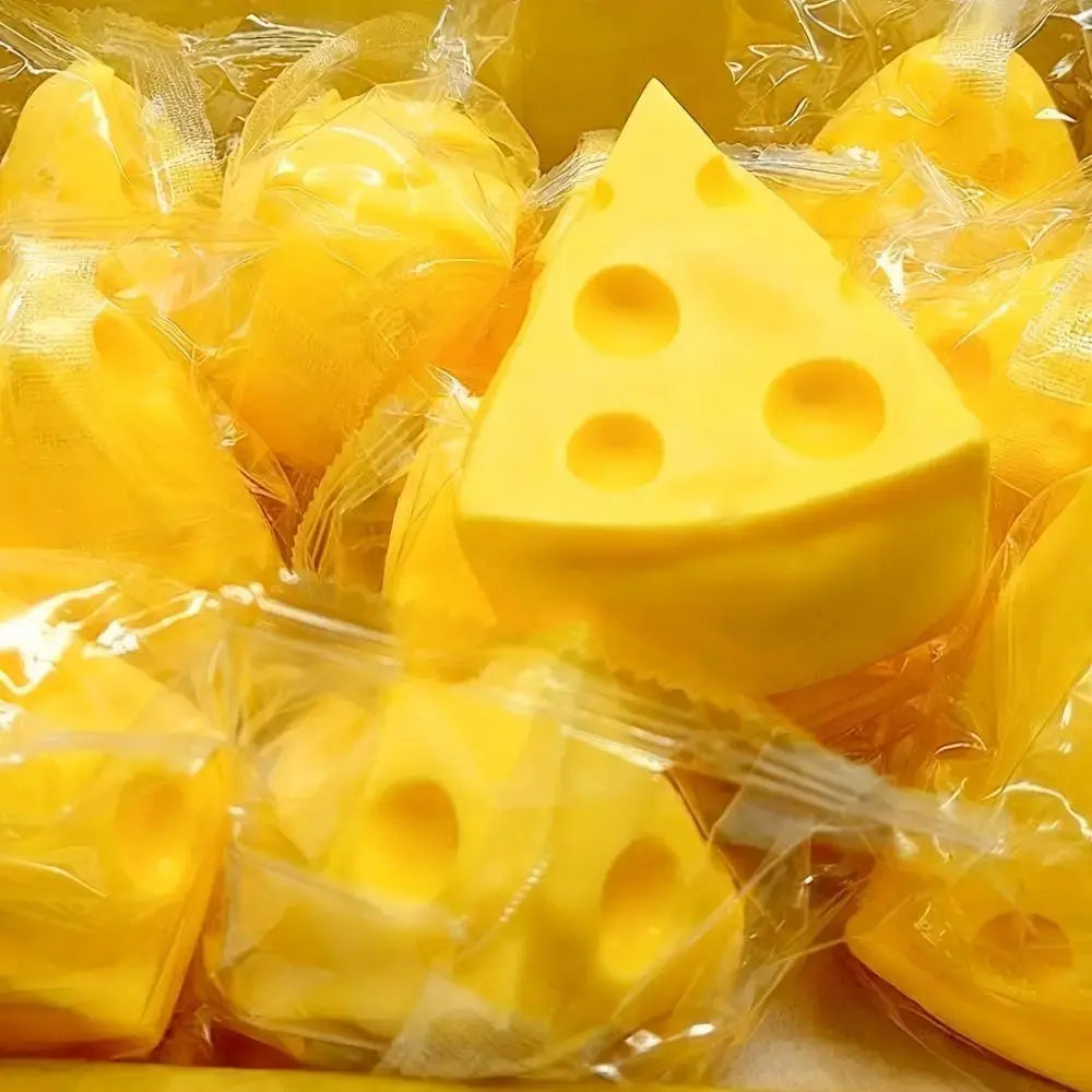 Random Slow Rising Squishy Set, Cheese Bun Dumpling Bread Bear Squeeze Toys, Sensory Stress Relief for Adults - Nexvibe