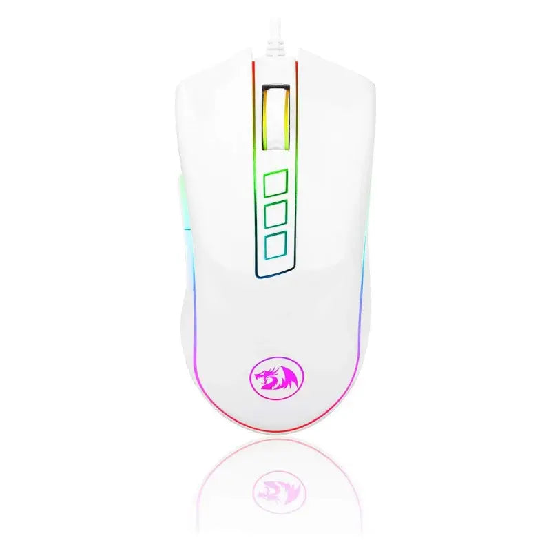 Redragon M711 PC Gaming Mice Wired Mouse 7 Programmable Buttons Customizable RGB 10,000 DPI Ergonomic Mouse - Nexvibe