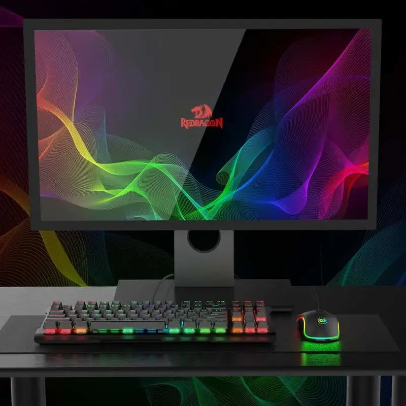 Redragon M711 PC Gaming Mice Wired Mouse 7 Programmable Buttons Customizable RGB 10,000 DPI Ergonomic Mouse - Nexvibe