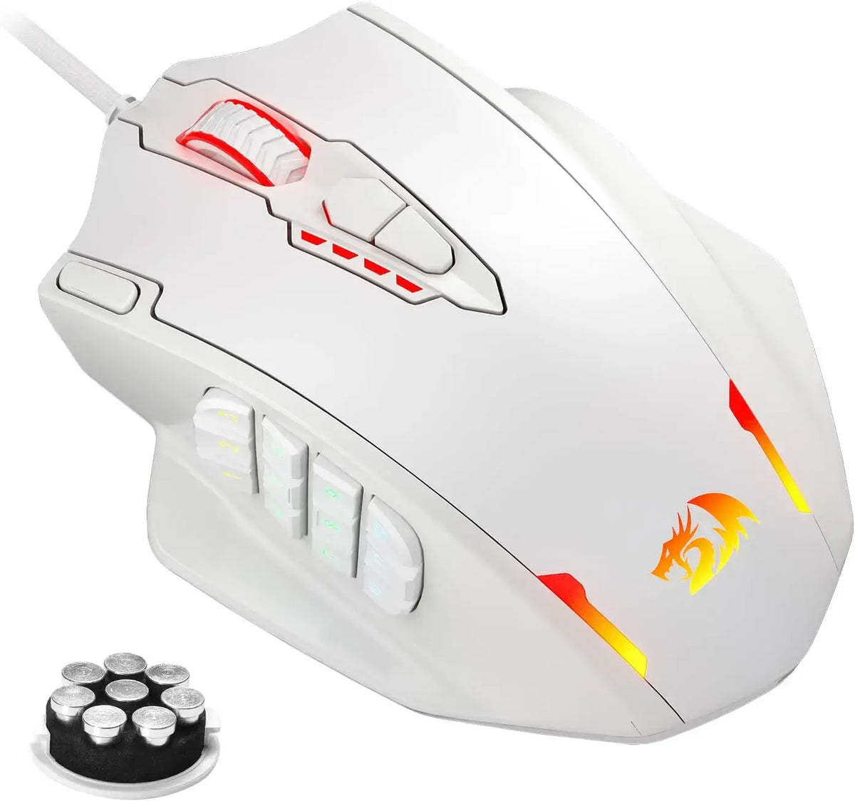Redragon M908 RGB Backlight LED USB Wired Gaming Mouse 18 Programmable Mouse Buttons 12400 DPI - Nexvibe