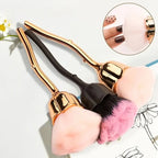 Rose-shaped Soft Brush For Manicure Nail Art Dust Brush Nail Dust Brush Gel Polish Dust Cleaning Nail Brushes Tool Nail Supplies - Nexvibe