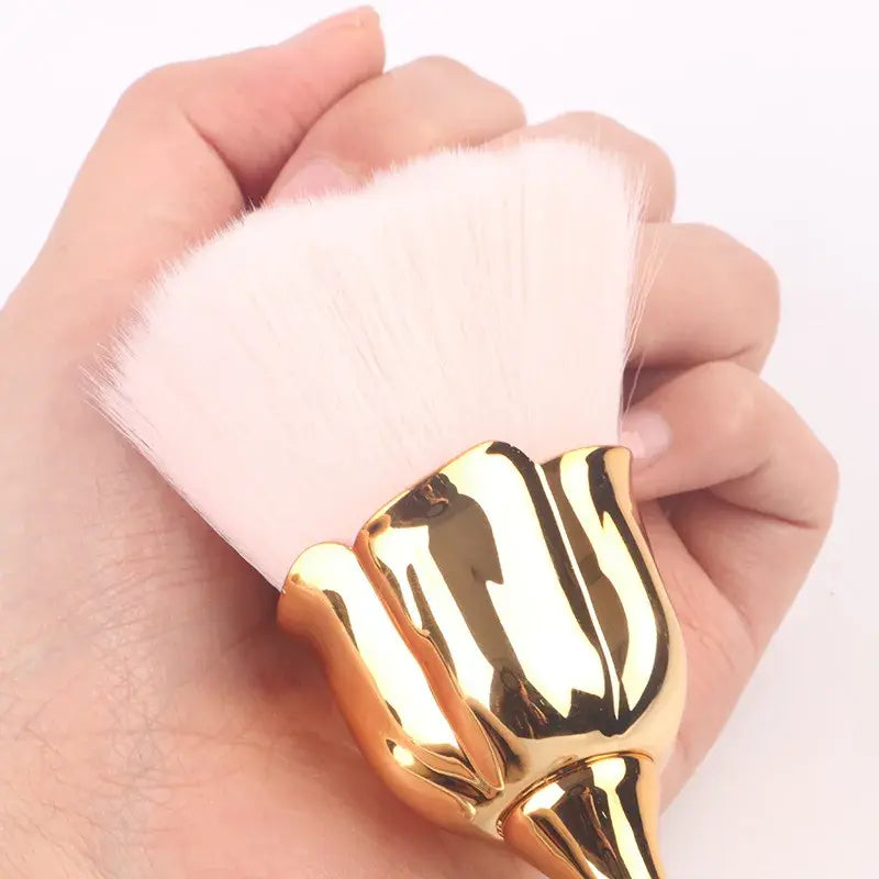Rose-shaped Soft Brush For Manicure Nail Art Dust Brush Nail Dust Brush Gel Polish Dust Cleaning Nail Brushes Tool Nail Supplies - Nexvibe